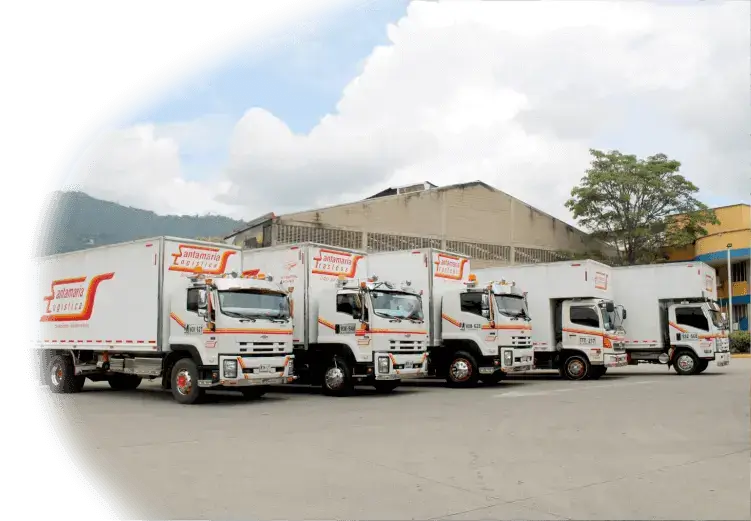 Flota de camiones de SantaMaria trasteos, empresa de mudanza a nivel nacional e internacional