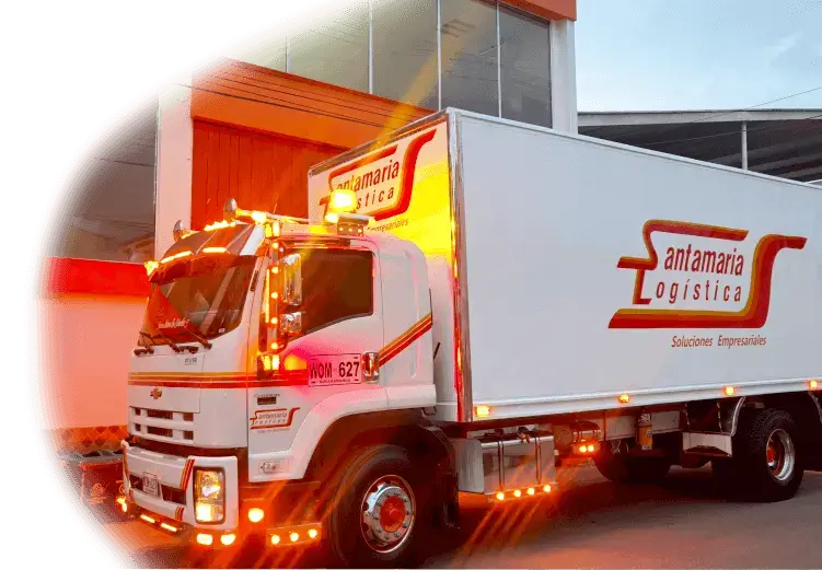 Camion de santaMaria Logistica para transporte de carga consolidada